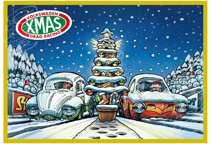 VW Xmas Tree (A3ポスター)