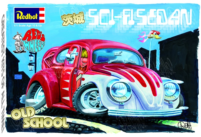 Sci-Fi VW Sedan (A3ポスター)