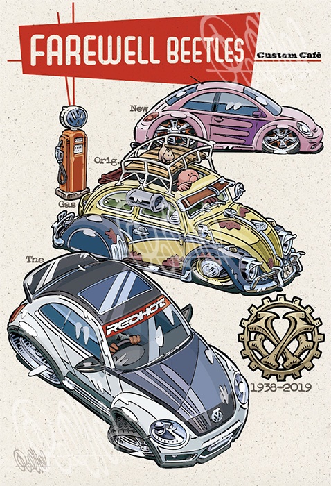 Farewell Beetles Custom Cafe(A3ポスター)