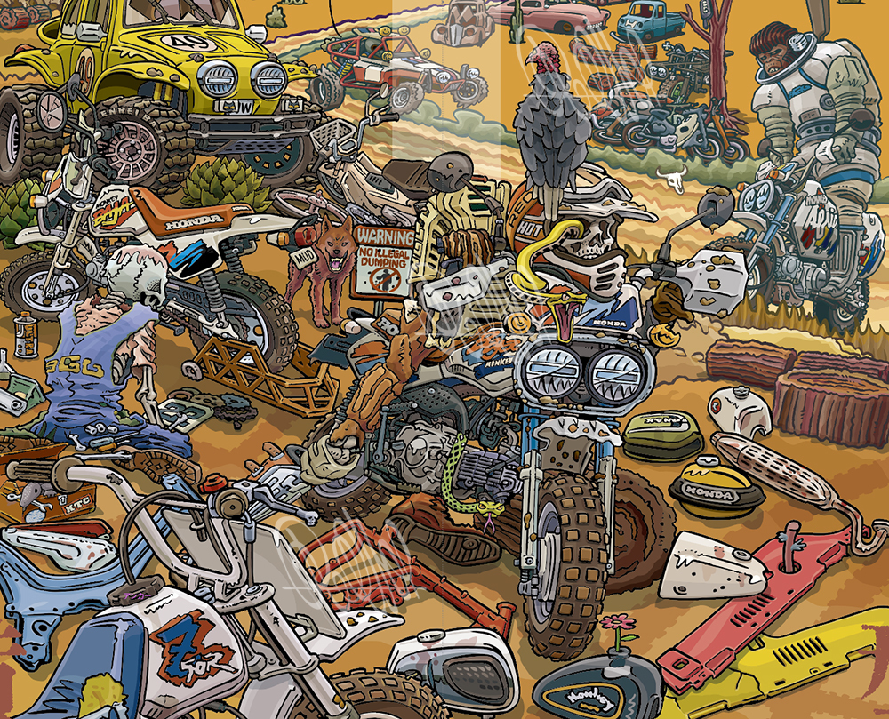 Astro Riders - Baja Junkyard (A3ノビ・ポスター) - redhotdrive - BOOTH