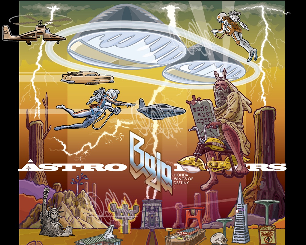 Astro Riders(裏)- Honda Wings of Destiny (A3ノビ・ポスター)