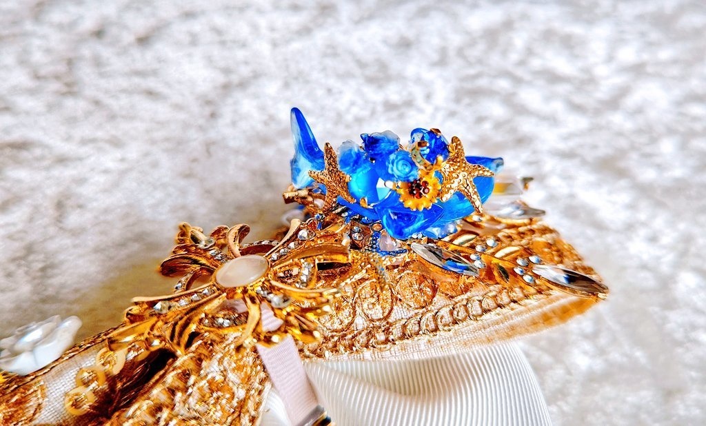 6/22 更新 非公式 第五人格 サバイバー インド刺繍リボン 大正浪漫風 リボンバレッタ