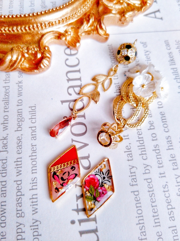 2/12青春エゴイズム頒布予定 非公式 ブルーロック キャラクター モチーフ イヤリングピア