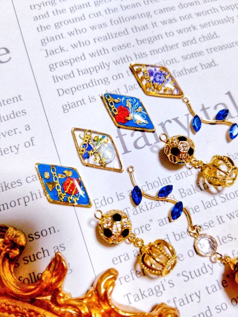 2/12青春エゴイズム頒布予定 非公式 ブルーロック キャラクター モチーフ イヤリングピア