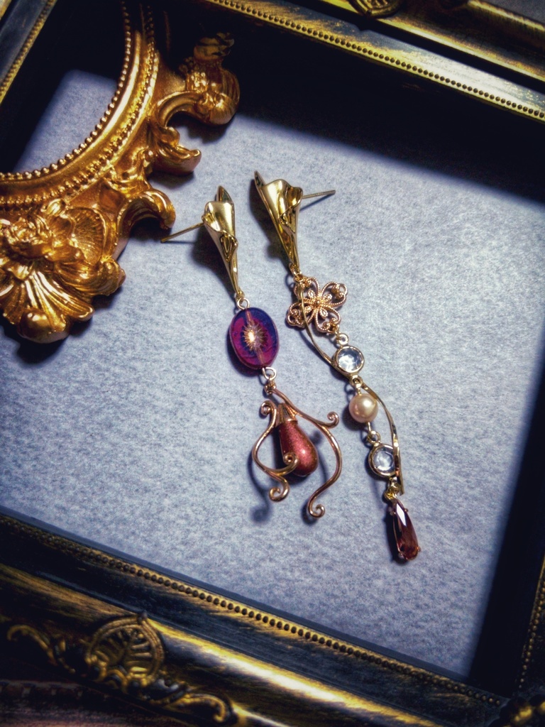 2/12青春エゴイズム頒布予定 非公式 ブルーロック キャラクター モチーフ イヤリングピア