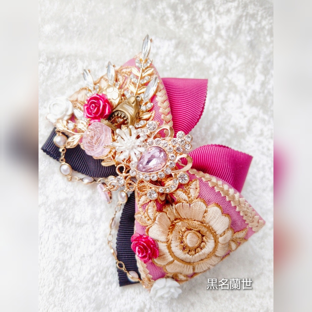 8/27 青春エゴイズム頒布 非公式 ブルーロック キャラクター モチーフ 大正浪漫風リボンバレッタ