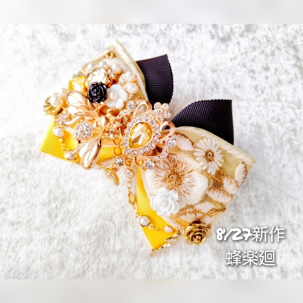 8/27 青春エゴイズム頒布 非公式 ブルーロック キャラクター モチーフ 大正浪漫風リボンバレッタ