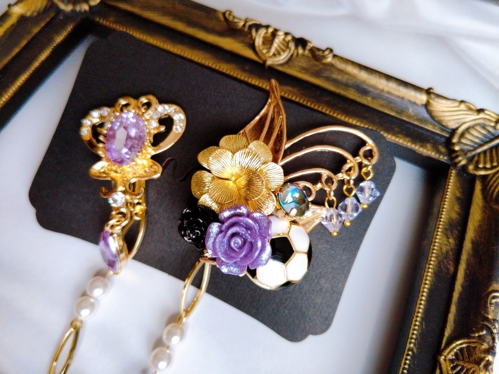 8/27頒布予定 非公式 ブルーロック キャラクターモチーフ 和中華風ストールクリップ