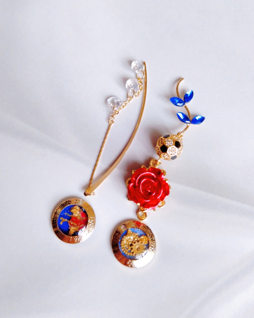 5/4 超青春エゴイズム頒布予定 非公式 ブルーロック キャラクター モチーフ イヤリングピアス