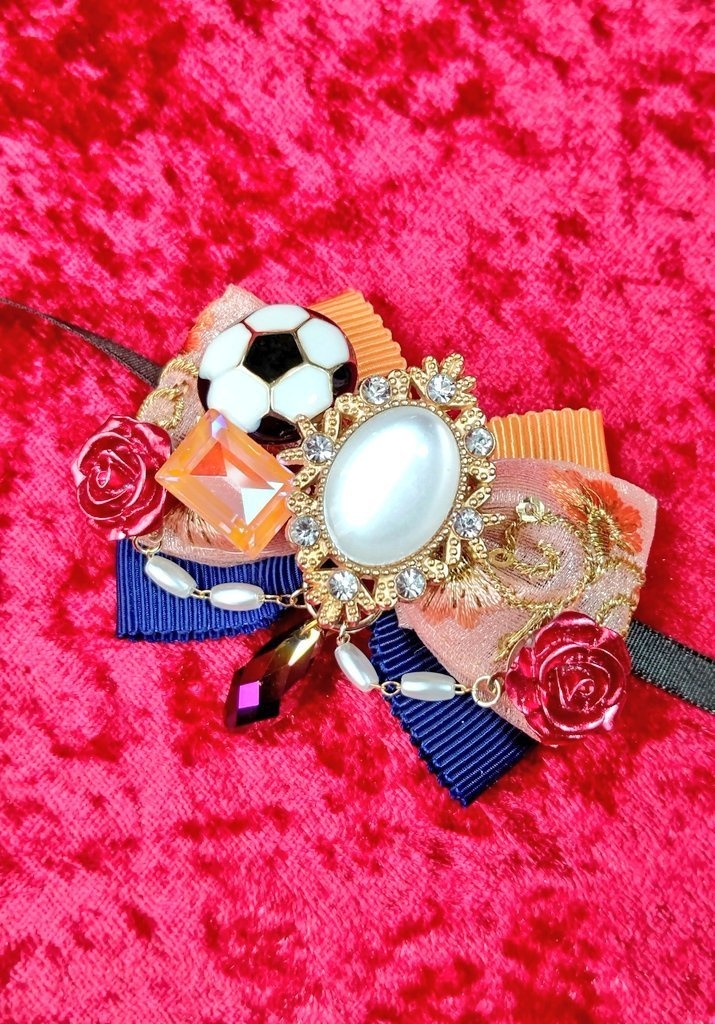 8/27青春エゴイズム頒布予定 非公式 ブルーロック ぬいぐるみ用 大正浪漫風リボンアクセサリー