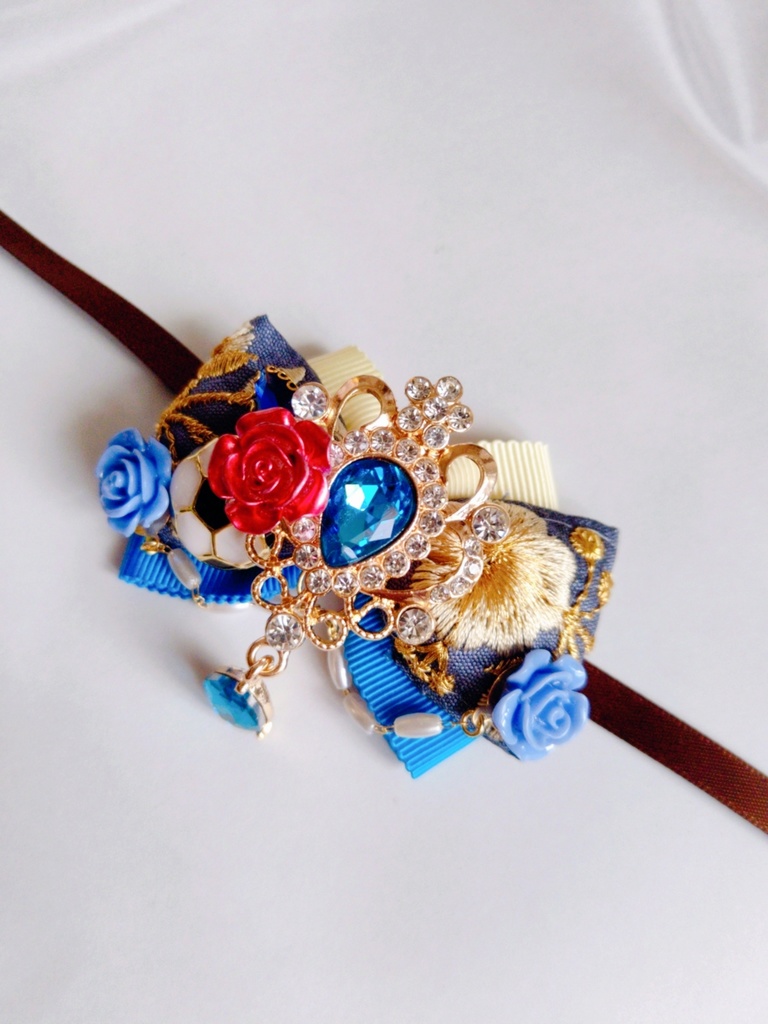 8/27青春エゴイズム頒布予定 非公式 ブルーロック ぬいぐるみ用 大正浪漫風リボンアクセサリー