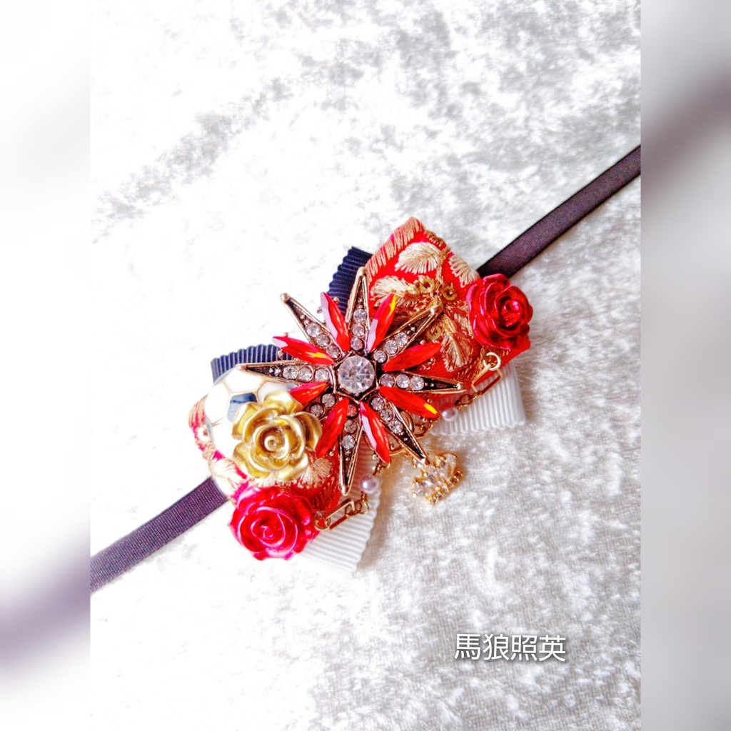 8/27青春エゴイズム頒布予定 非公式 ブルーロック ぬいぐるみ用 大正浪漫風リボンアクセサリー