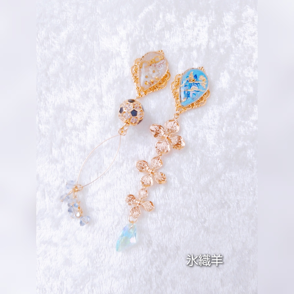 8/27 青春エゴイズム頒布 ブルーロック キャラクターモチーフ イヤリングピアス