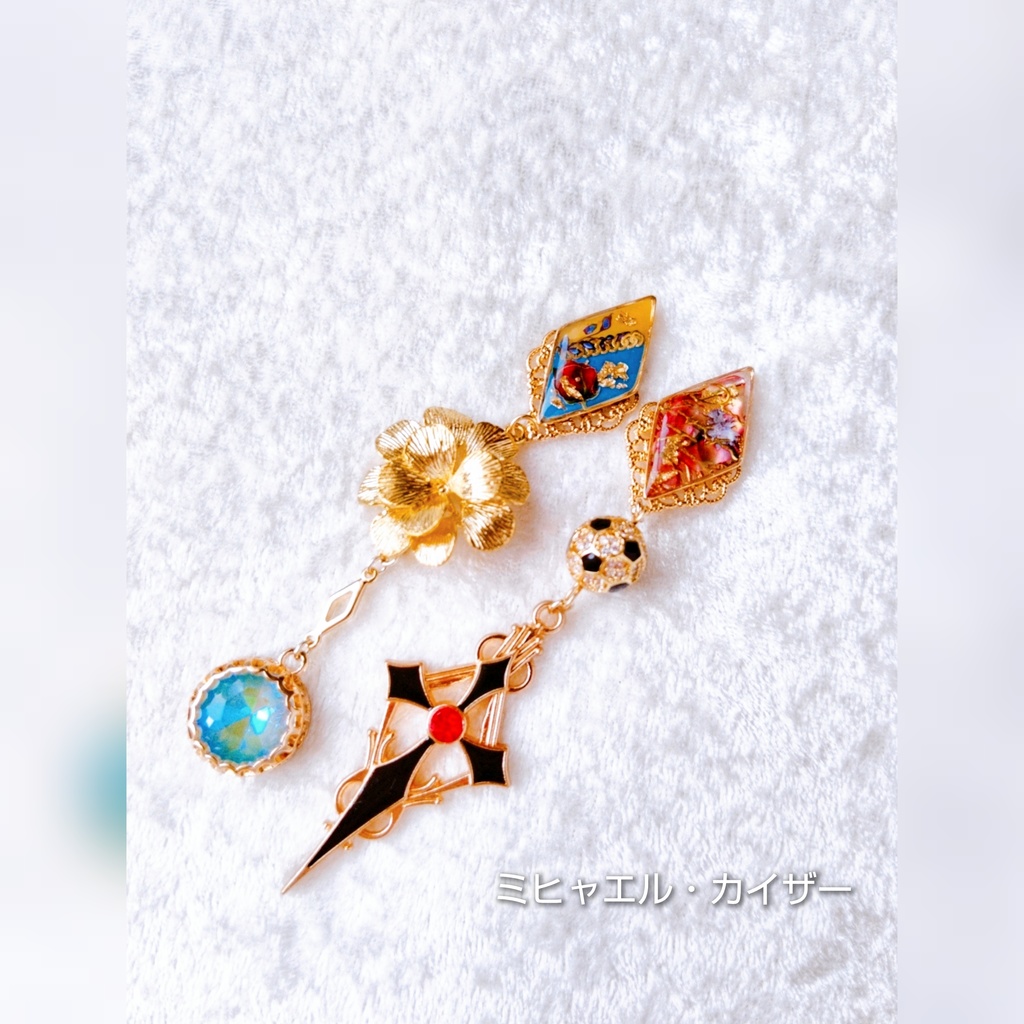 8/27 青春エゴイズム頒布 ブルーロック キャラクターモチーフ イヤリングピアス