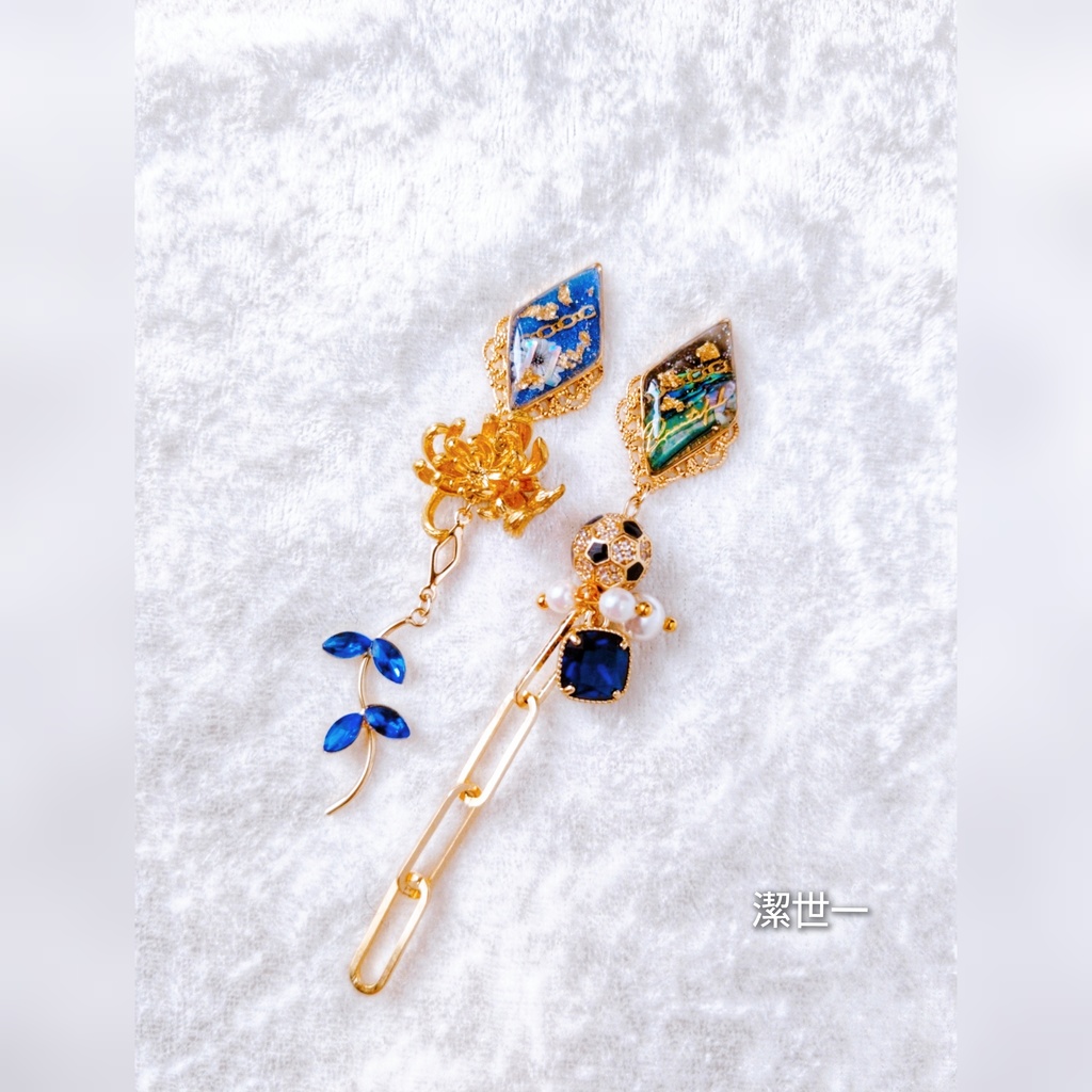 8/27 青春エゴイズム頒布 ブルーロック キャラクターモチーフ イヤリングピアス