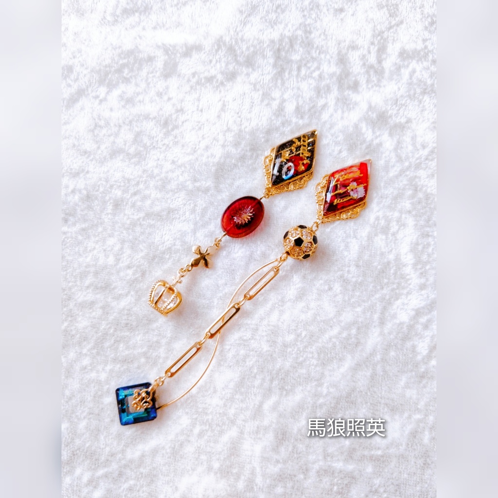 8/27 青春エゴイズム頒布 ブルーロック キャラクターモチーフ イヤリングピアス