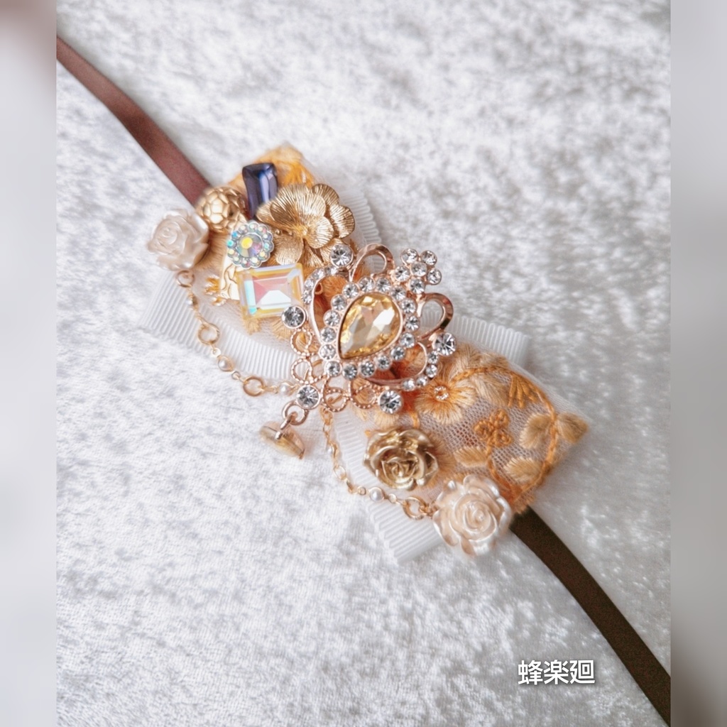 非公式 ブルーロック 原画展 大正浪漫風ぬいぐるみ用リボン 大きめサイズ