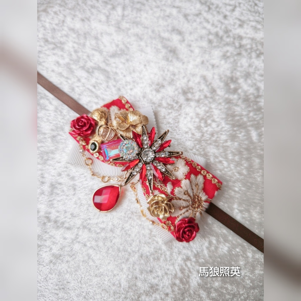 非公式 ブルーロック 原画展 大正浪漫風ぬいぐるみ用リボン 大きめサイズ