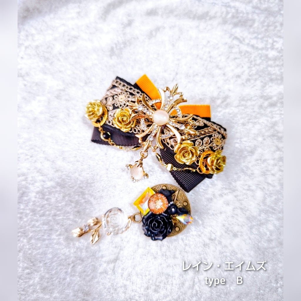 非公式 マッシュル キャラクターモチーフ リボンブローチ