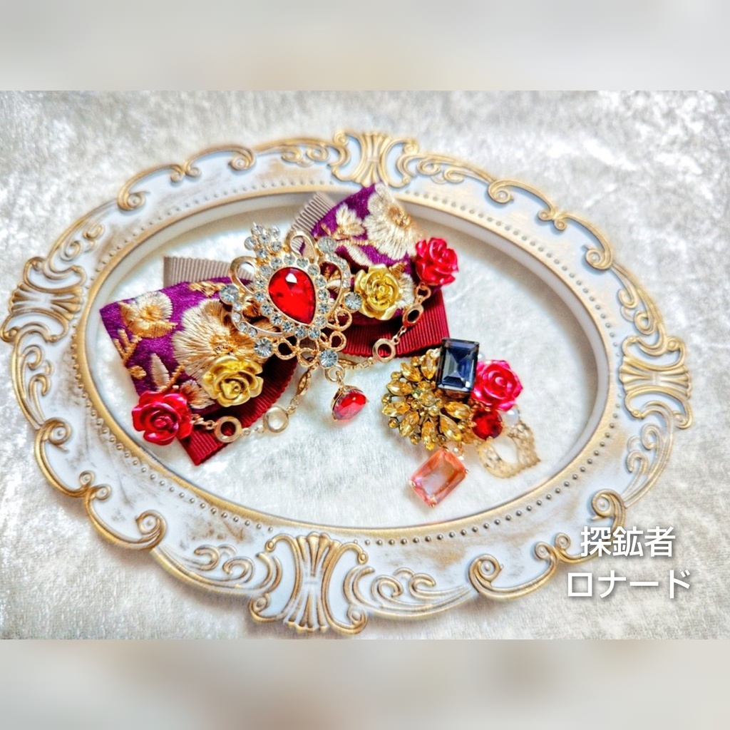 値下げ 非公式 第五人格 キャラクター リボンブローチ サバイバーver.