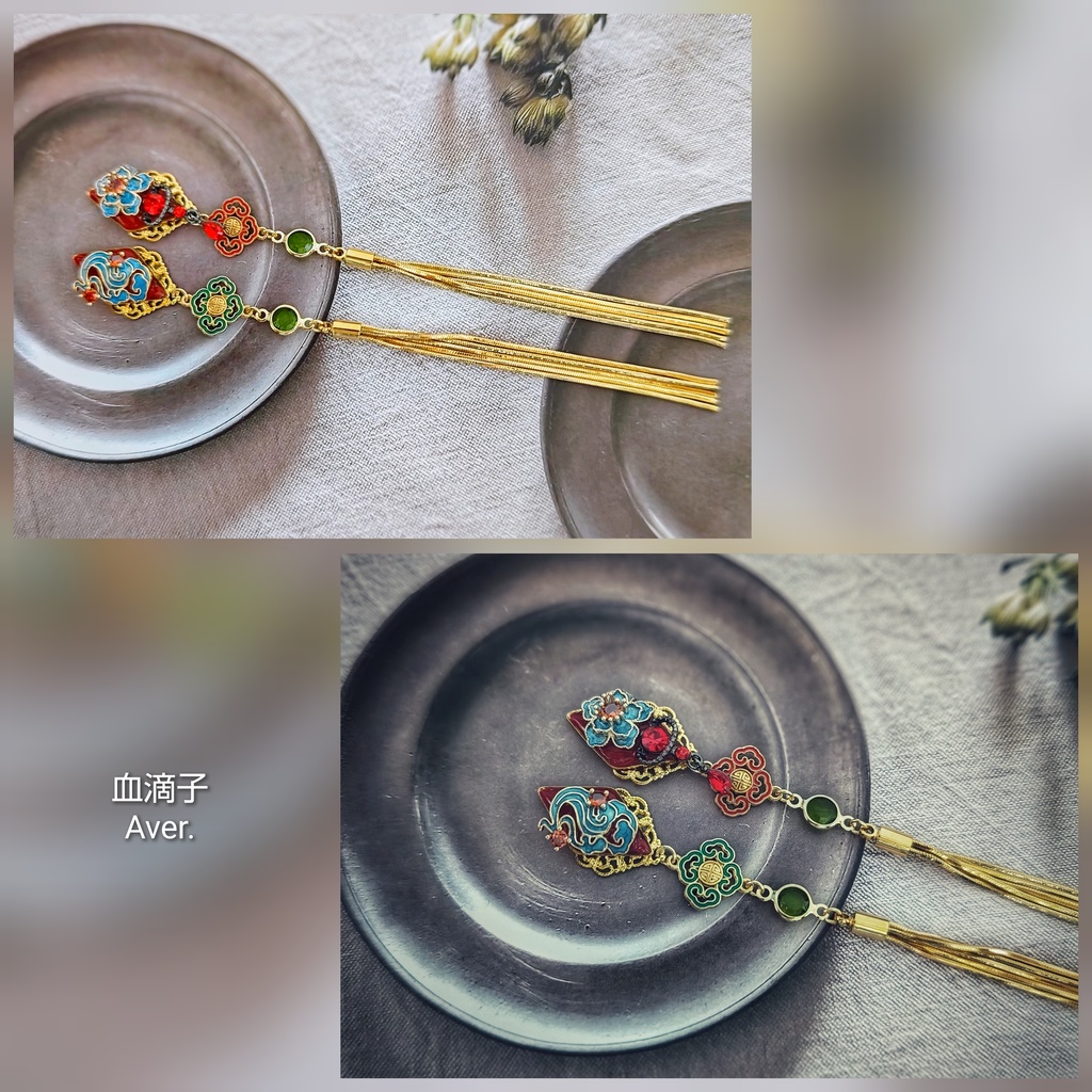 SALE始めました! 非公式 第五人格 白黒無常 タッセルイヤリング