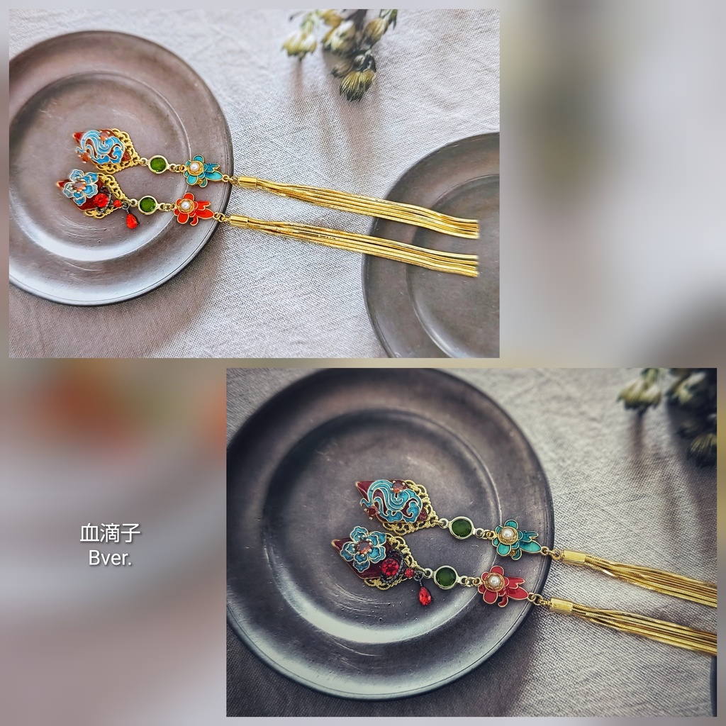 SALE始めました! 非公式 第五人格 白黒無常 タッセルイヤリング