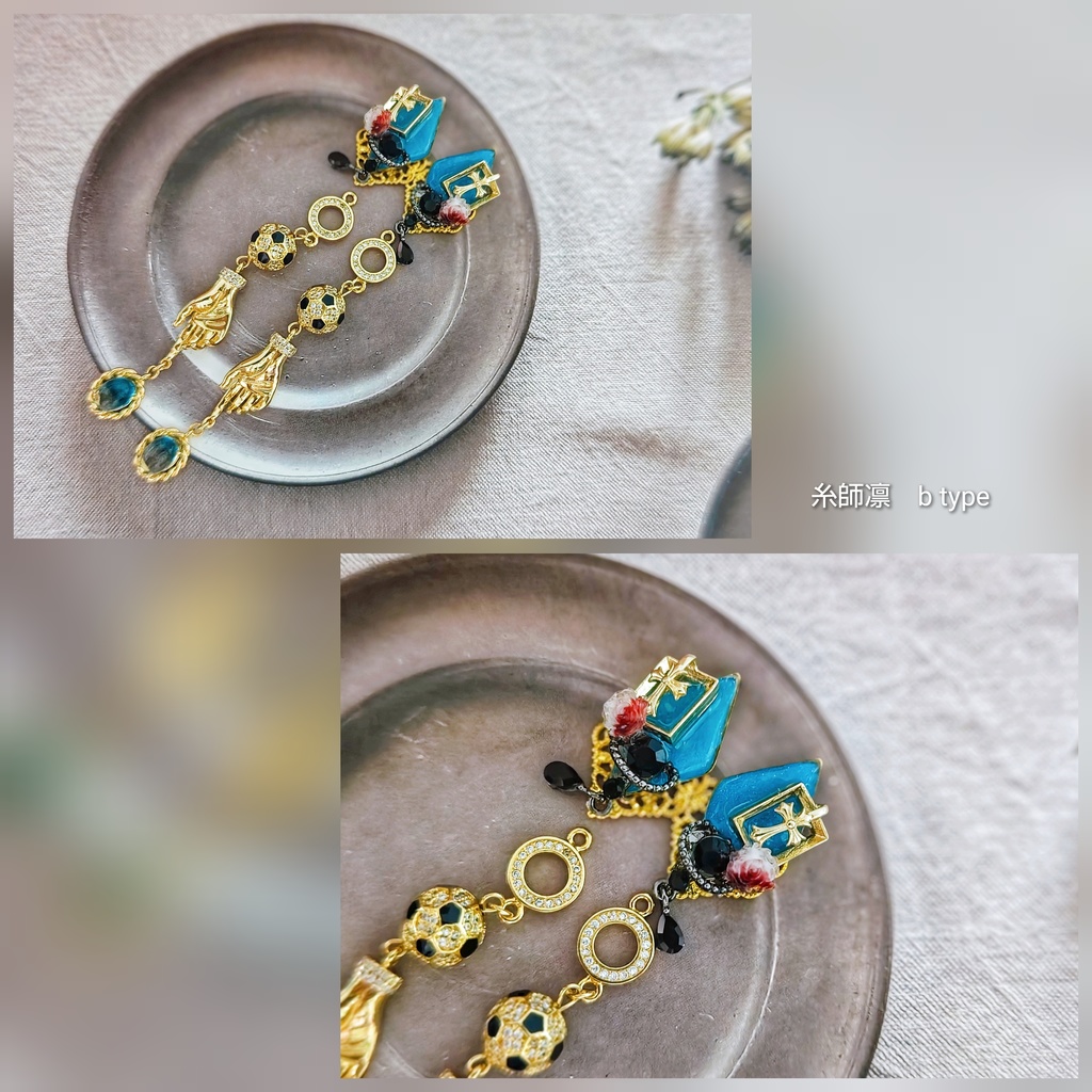 SALE始めました!! 月スパコミ頒布 非公式 ブルーロック キャラクター イヤリングピアス