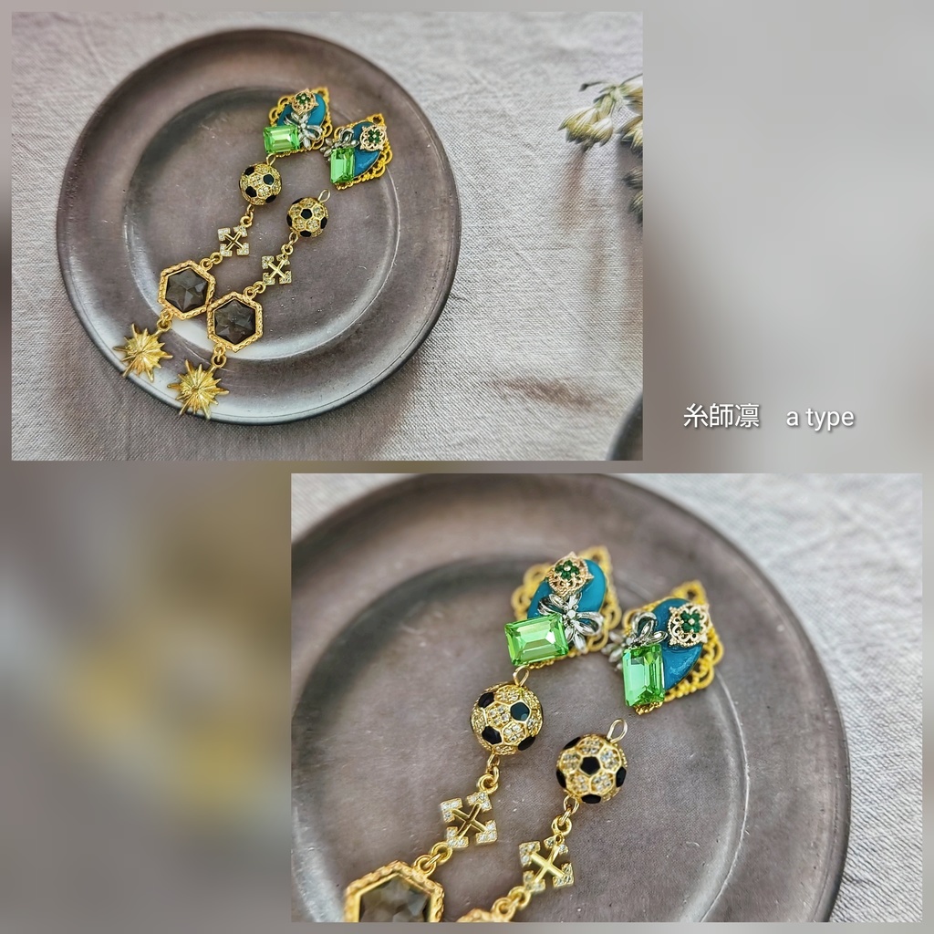 SALE始めました!! 月スパコミ頒布 非公式 ブルーロック キャラクター イヤリングピアス