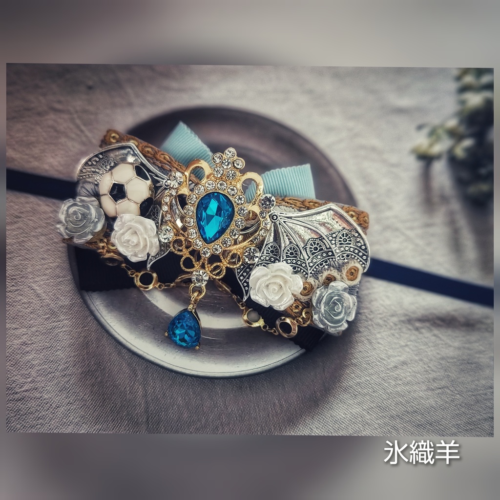 SALE始めました! 非公式 ブルーロック キャラクター あくまver. 大正浪漫風ぬいぐるみ用リボンアクセサリー