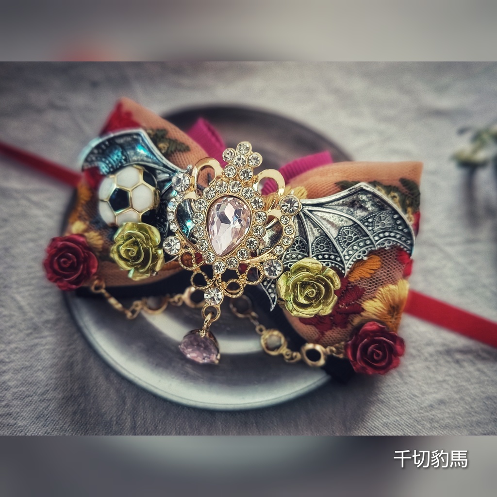 SALE始めました! 非公式 ブルーロック キャラクター あくまver. 大正浪漫風ぬいぐるみ用リボンアクセサリー