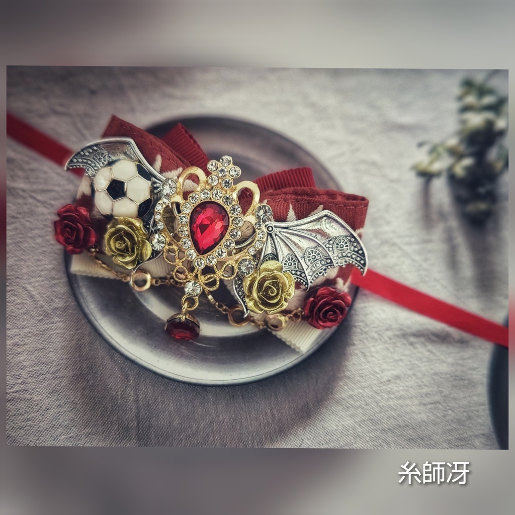 SALE始めました! 非公式 ブルーロック キャラクター あくまver. 大正浪漫風ぬいぐるみ用リボンアクセサリー