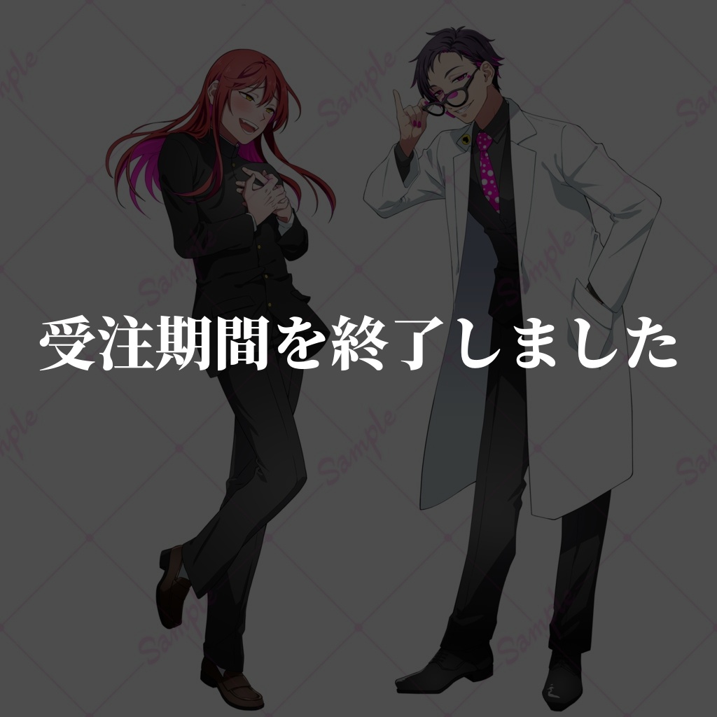 【受注生産】白衣桃+&メロつきスクラ【アクリルスタンド】