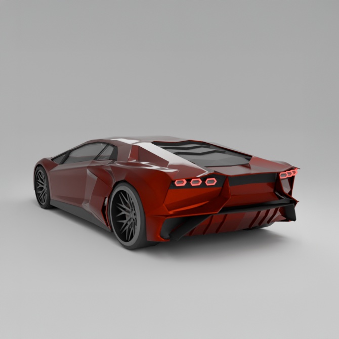 スポーツカー 3Dモデル