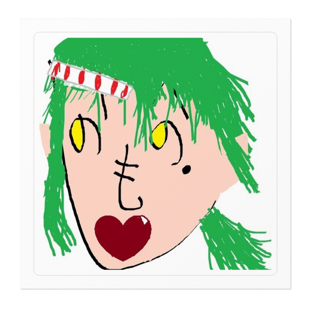 もへじステッカー