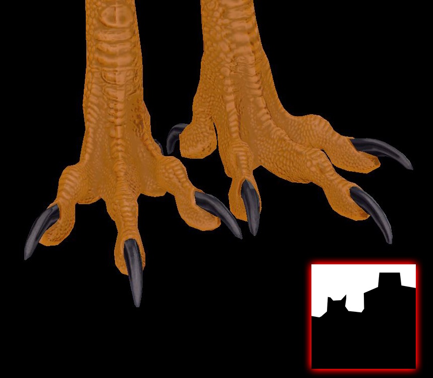 【妙楽鳥】Footネイル&マスクテクスチャ