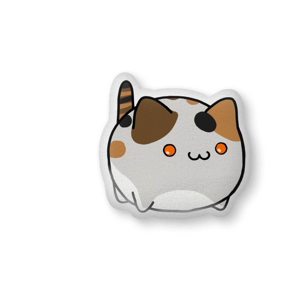 水玉ミケネコ両面ふかふかクッション