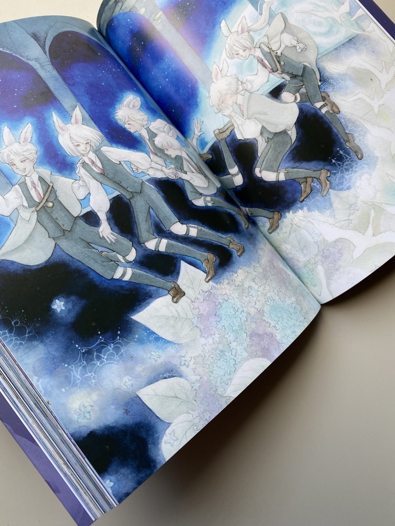 ポストカード 少年うさぎたち