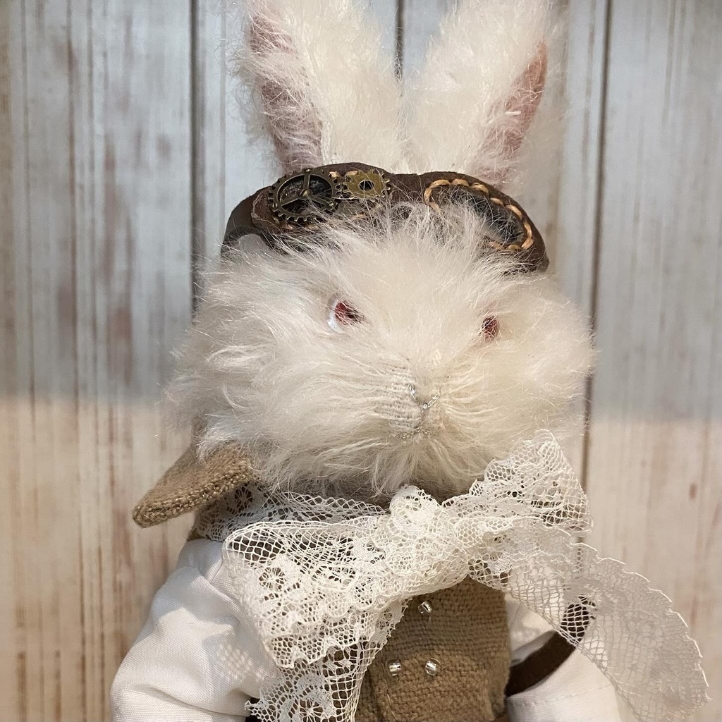 ぬいぐるみテディベア 銀色月の月兎・月優斗くん