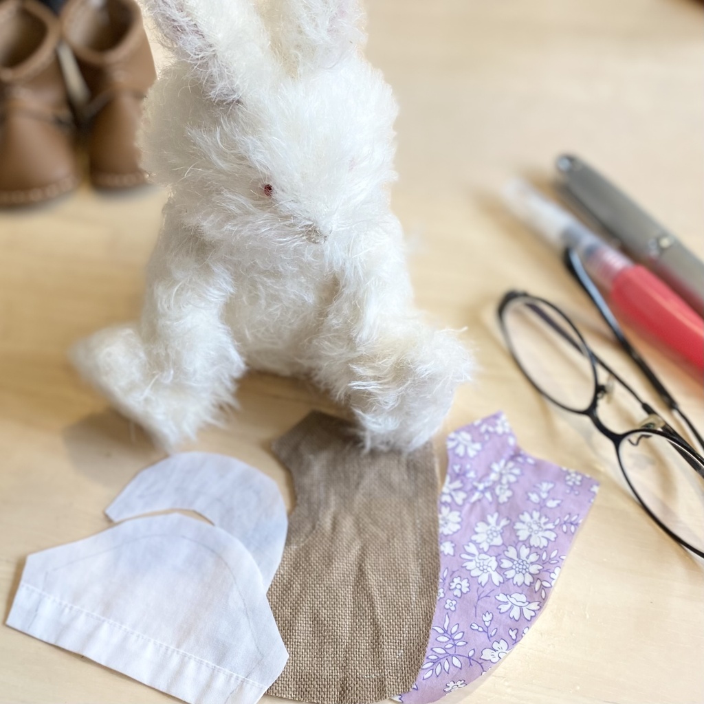 ぬいぐるみテディベア 銀色月の月兎・月優斗くん