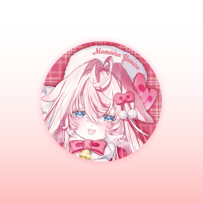 【2024冬グッズ】ステッカーB円形50mm かわいいサンタユニコとあったか〜い冬を過ごそう🩷