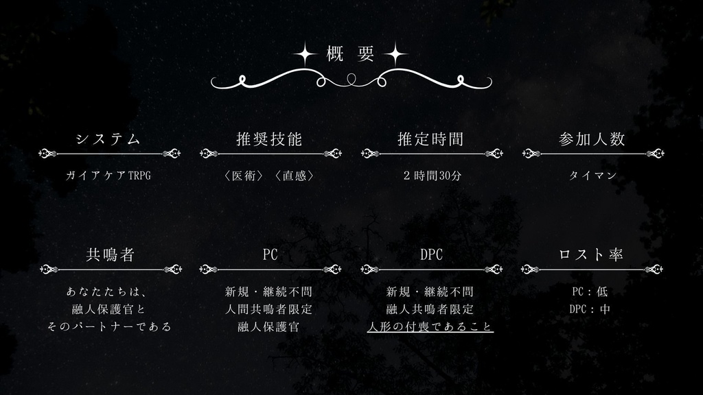 【ガイアケアTRPG】この世界には冬だけでいい