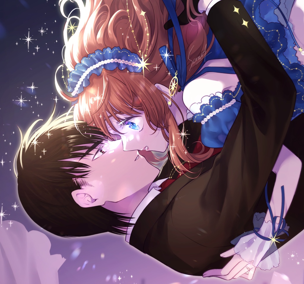 観賞用イラスト原寸データ「ルミネッセンス・シティの虜」