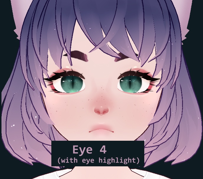 Detailed Cat Eyes and Eye Highlight - VRoid