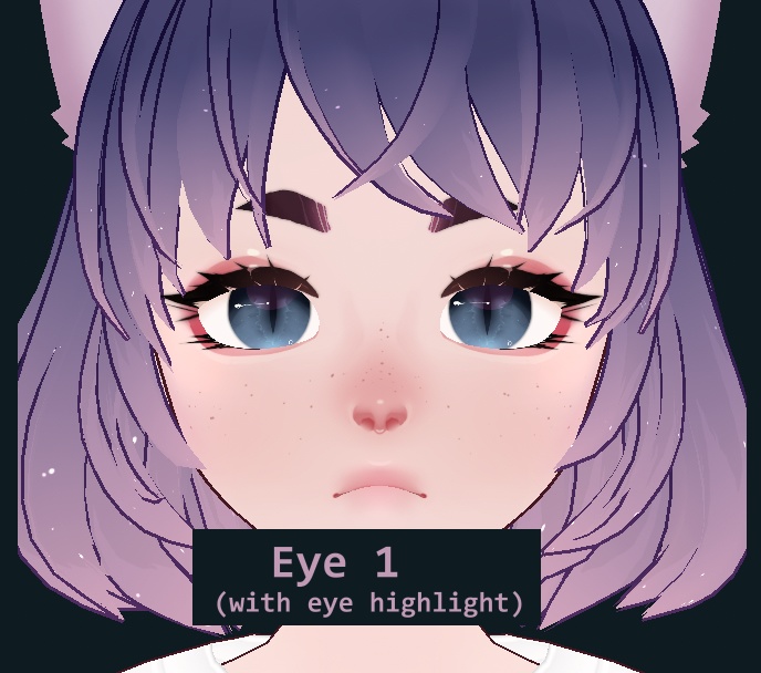 Detailed Cat Eyes and Eye Highlight - VRoid