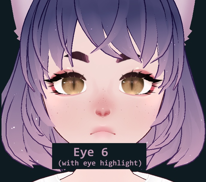 Detailed Cat Eyes and Eye Highlight - VRoid