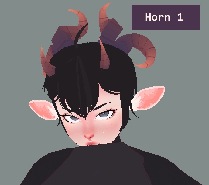 mooshibee Horn Textures -VRoid Hair Texture