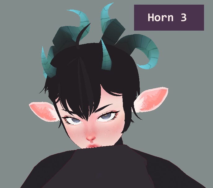 mooshibee Horn Textures -VRoid Hair Texture