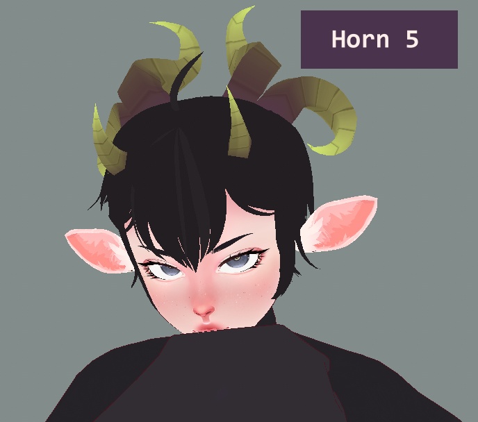 mooshibee Horn Textures -VRoid Hair Texture