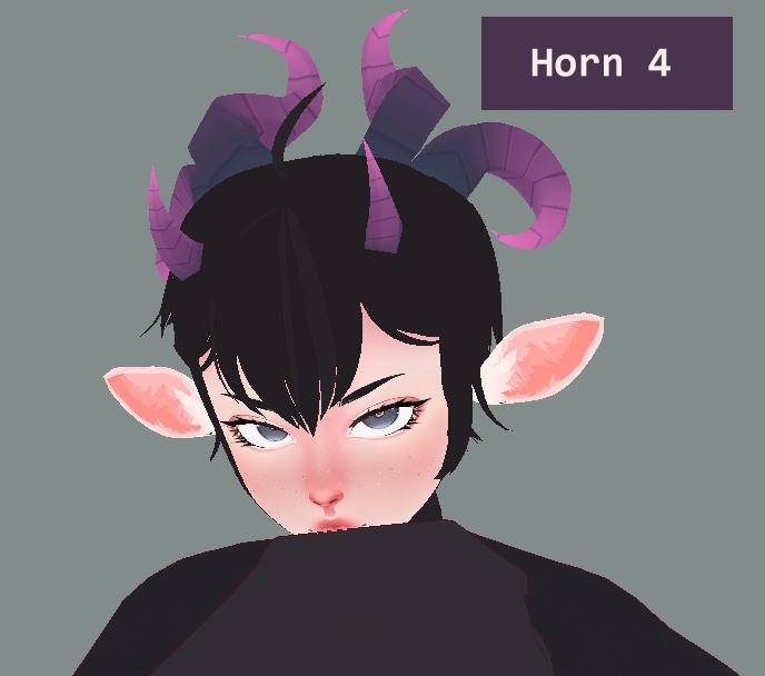 mooshibee Horn Textures -VRoid Hair Texture