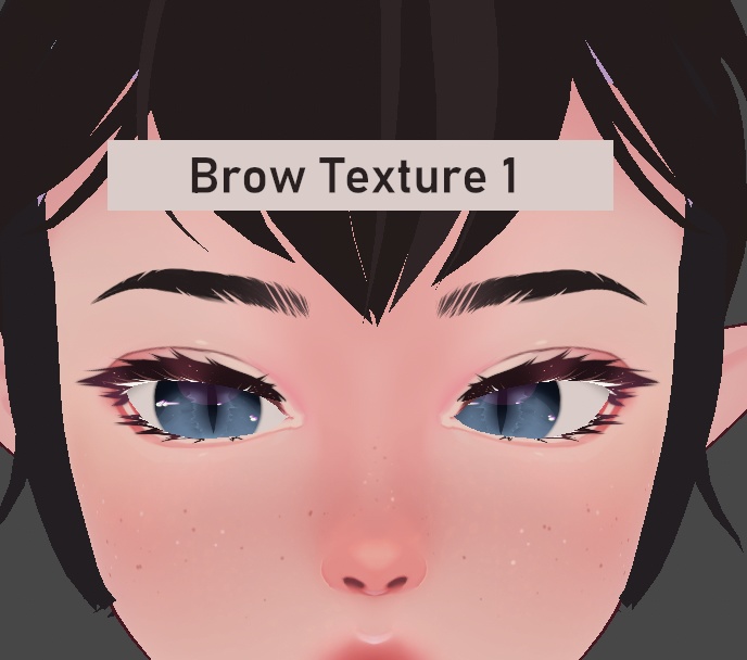 mooshibee's Fluffy Brows - VRoid Texture